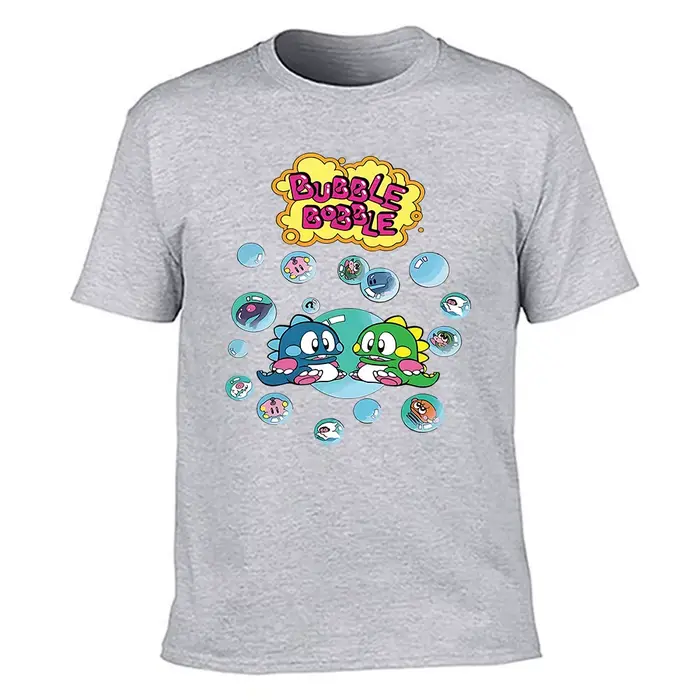 T-shirt graphique Bubble Bobble 100 % coton pour homme