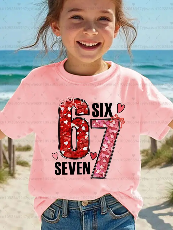 T-shirt Meme 67 pour enfants