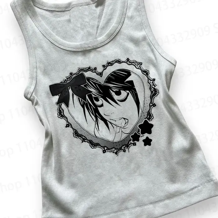 Débardeur graphique Kawaii tendance