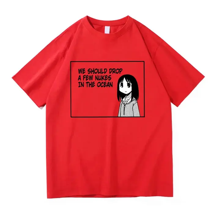 Azumanga Daioh t-shirt mode hommes/femmes Harajuku mignon Anime fille citation