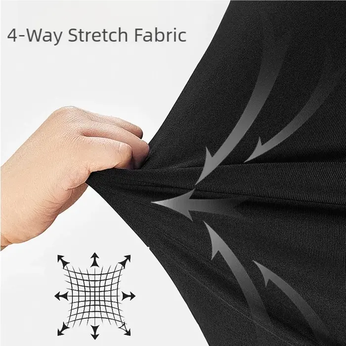Compression à manches longues T-shirt hommes élastique entraînement
