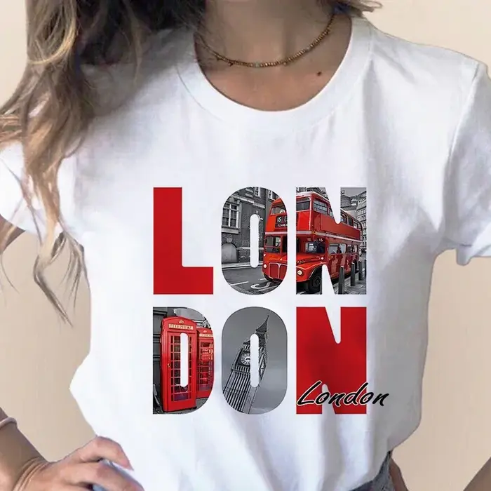 Mode ville imprimé T-shirt Paris Londres New York Tokyo graphique t-shirts hommes et femmes Kawaii décontracté Harajuku