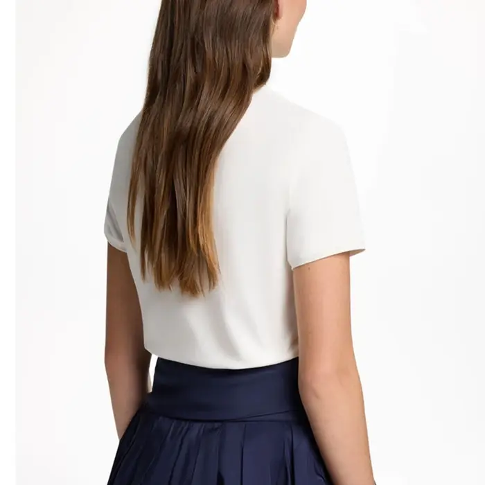 Vêtements pas chers - T-shirt en coton à manches courtes et col rond pour femme avec lettres - Style streetwear coréen décontracté - Haut esthétique