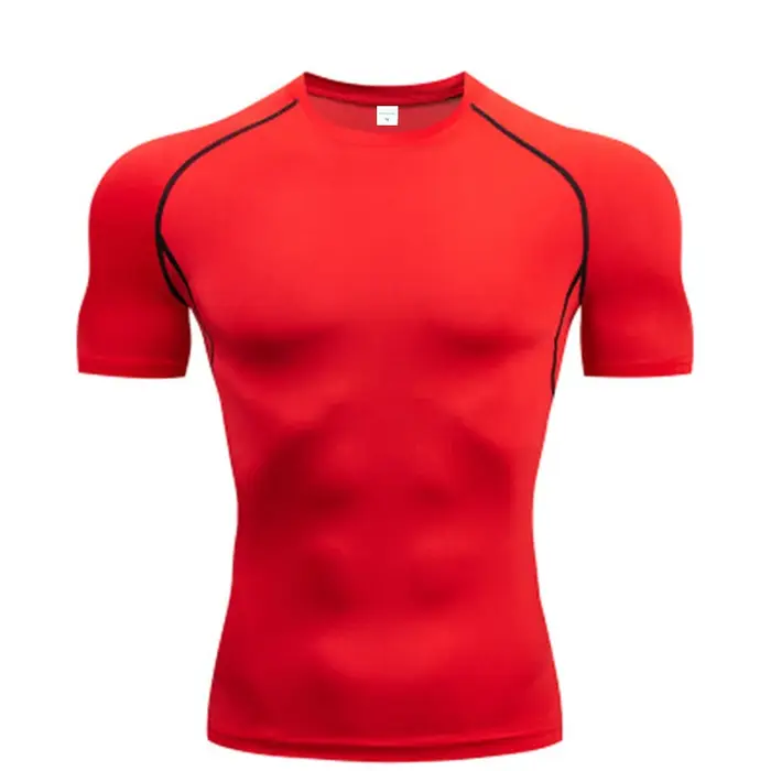T-shirt de sport de compression à séchage rapide pour hommes