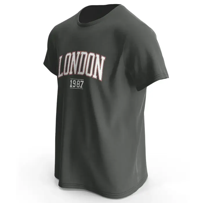 Hommes Londres 1987 Vintage T-shirt Sport 100% coton imprimé surdimensionné t-shirts