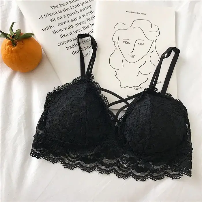 Camisoles sexy en dentelle pour femmes, haut court en fibre, vêtements d'extérieur confortables et r