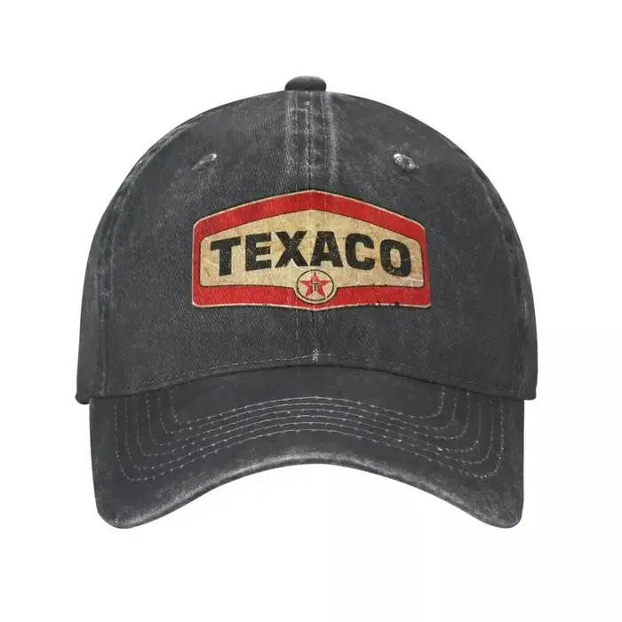 Pétrole Et Gaz Texaco T-shirt Classique Cowboy Hat Cap Western Hat Femme Homme Décontracté et polyva