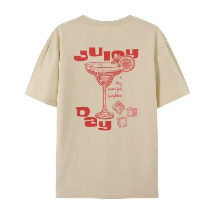 T-Shirt de Cocktail Imprimé au Dos pour Femme