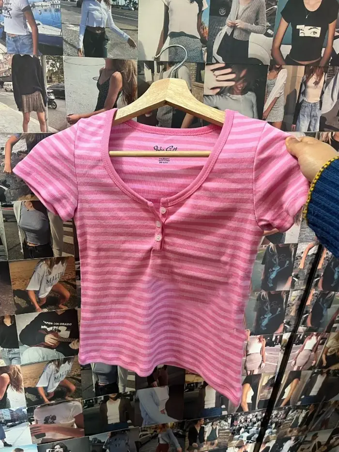 T-shirts à manches courtes col rond pour femmes