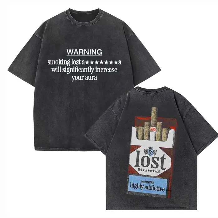 Machine Gun Kelly MGK perdu Americana T-shirt délavé Vintage col rond manches courtes coton T-Shirts