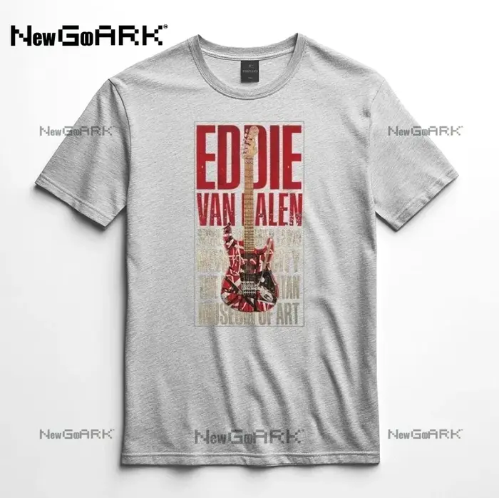 T-shirt homme Eddie Van Halen imprimé graphique coton décontracté unisexe Streetwear hommes vêtements dessus respirants