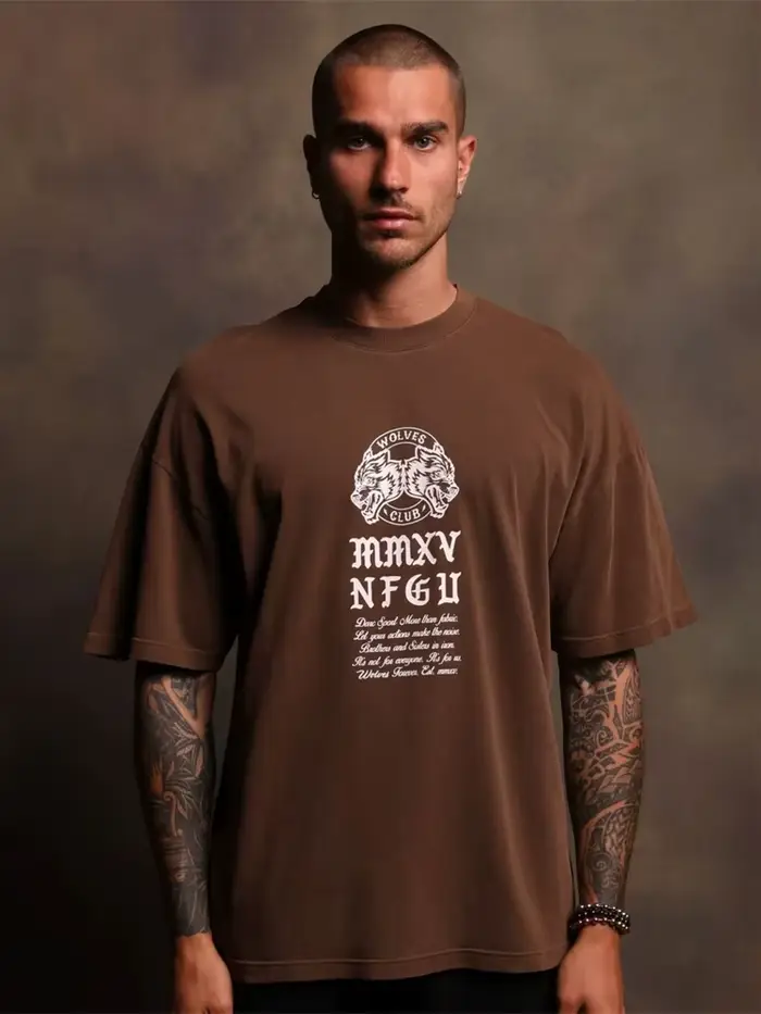 DARC sport décontracté ample à la mode T-shirt en coton à manches courtes