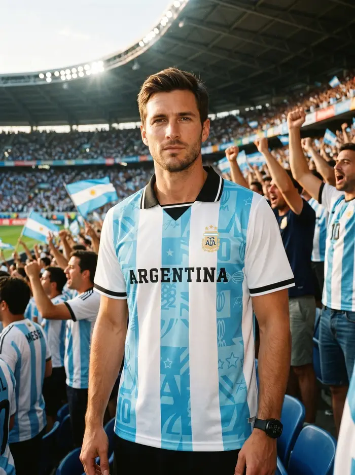 Polo officiel de l'équipe nationale d'Argentine AFA