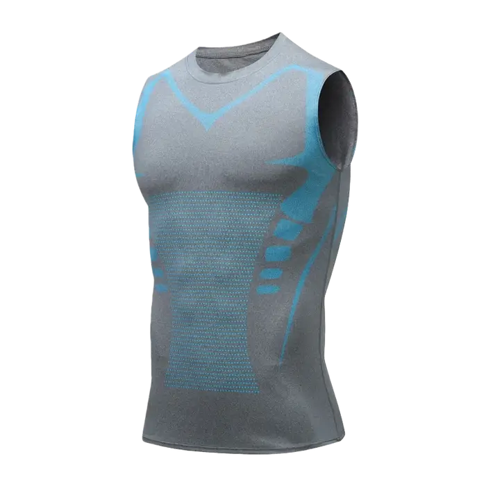 Débardeur de compression pour homme, sans manches, séchage rapide, imprimé, pour la gym, le fitness,