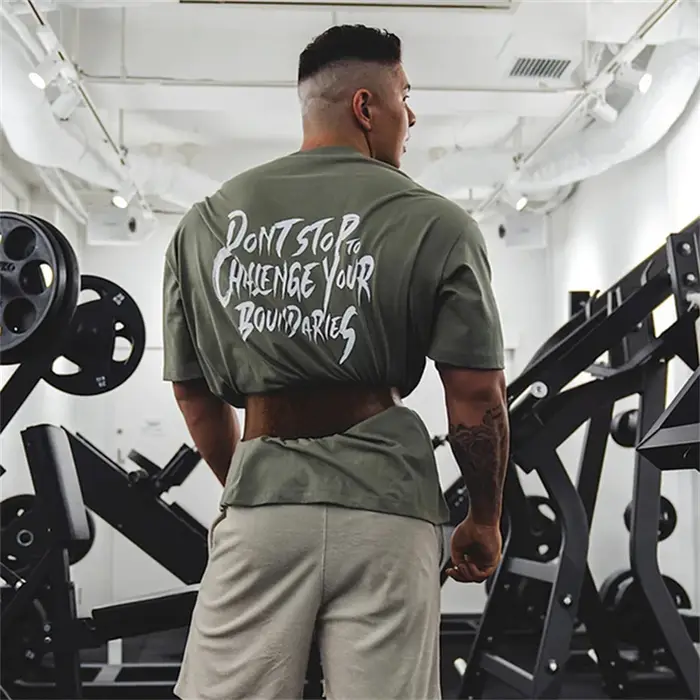 T-shirt en coton à manches courtes pour hommes