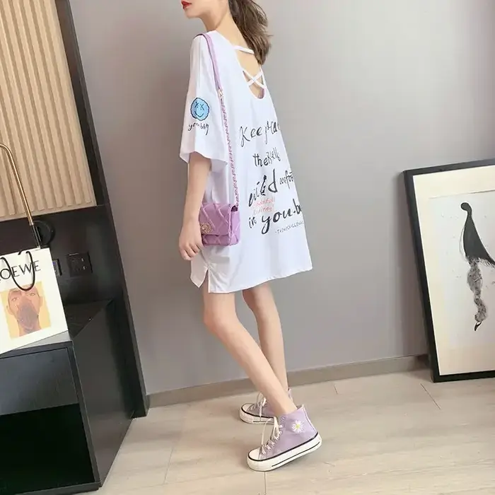 T-shirt Baggy Sexy pour Femme