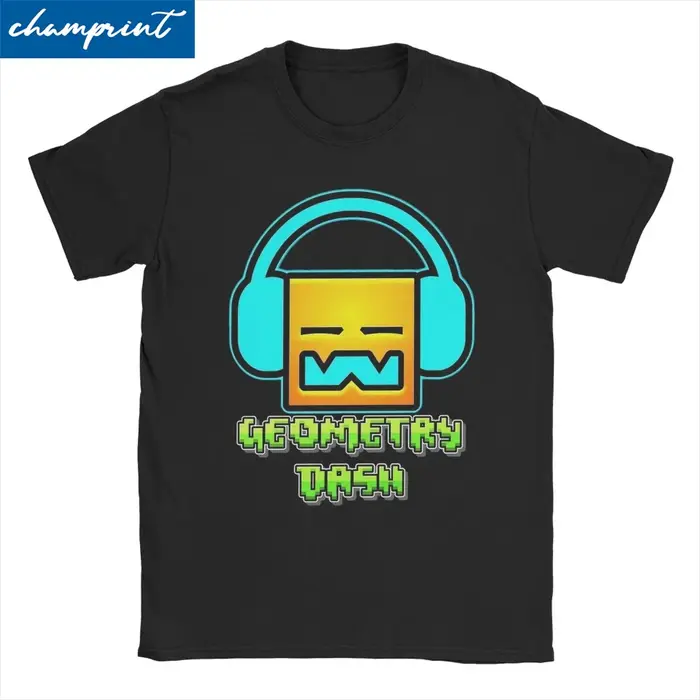 T-shirt Geometry Dash Vintage pour hommes et femmes