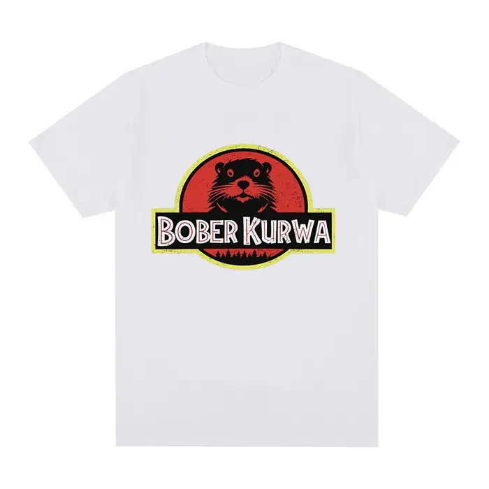Bober Kurwa Bobr drôle Meme graphique T-shirt hommes femmes mode Hip Hop manches courtes T-shirts amples 100% coton