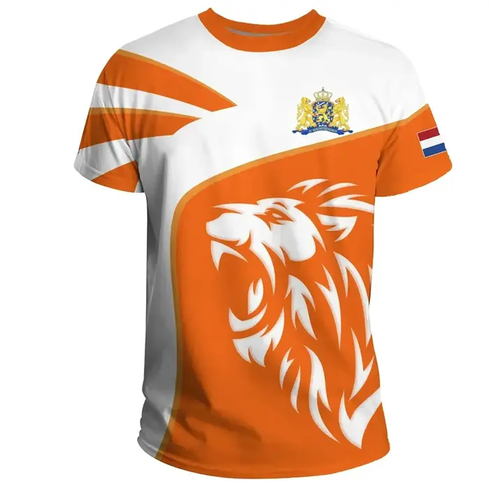 T-shirt à manches courtes imprimé en 3D pour hommes