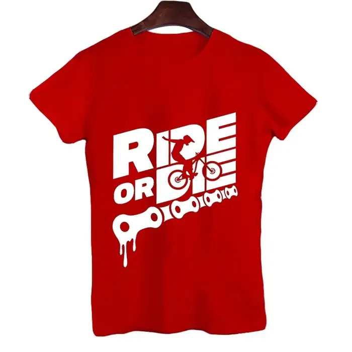 Hommes T-shirt Ride or Die imprimer hauts été mâle casual t-shirts moto mode Streetwear