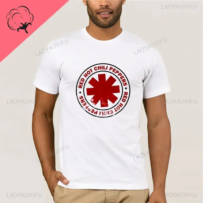 T-shirt RHCP Rock Band Red Hot Chili Peppers en coton incroyable pour homme