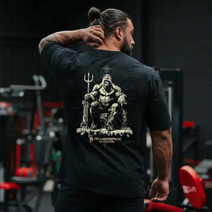 T-shirt GYM à imprimé gorille Atlas - Silverback Gymwear