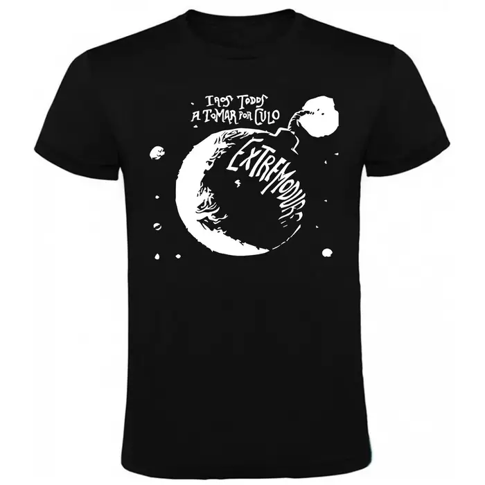 T-shirt imprimé avec motif de musique rock unique Extremoduro, unisexe, à manches courtes, style rét