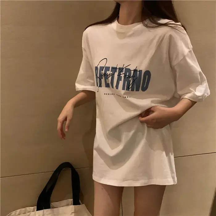 T-shirt décontracté à manches courtes pour femme