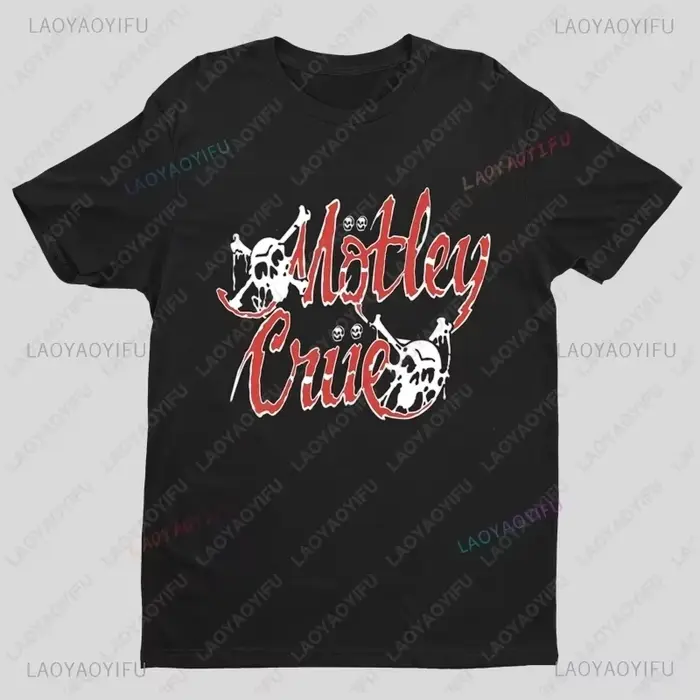 Vente Flash 2025 - Motley-Crue - T-shirt à manches courtes pour homme