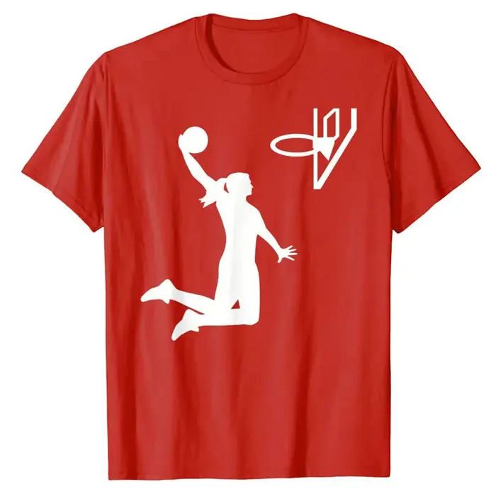 T-shirt graphique de joueur de basket-ball pour femmes et filles
