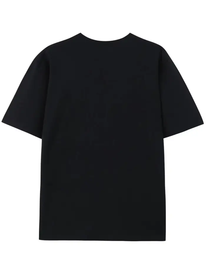 T-shirt unisexe en coton à col rond avec motif drôle d'une licorne qui fait des crottes arc-en-ciel