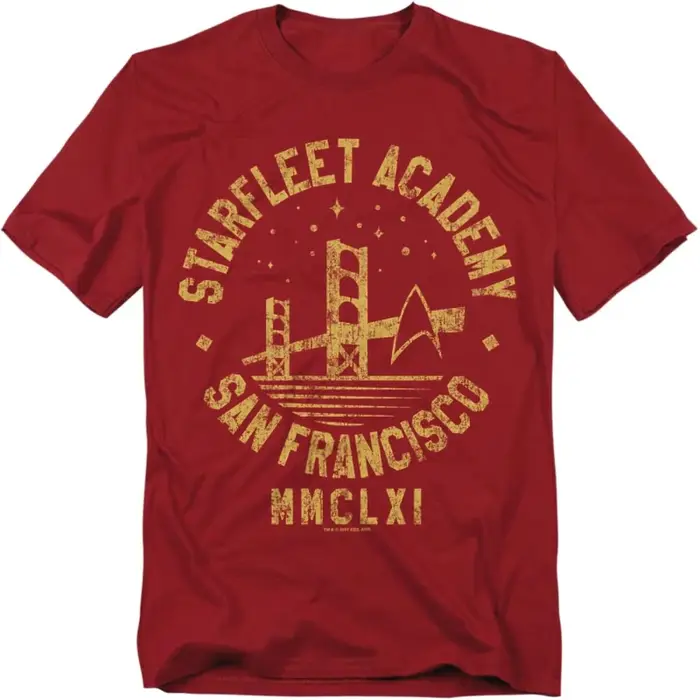 T-shirt Star Trek Live Long & Prosper en charbon de bois