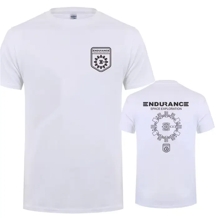 Endurance Espace Exploration Interstellaire Hommes T-shirts Stay Tars Tshirt Unisexe Chemise Décontr