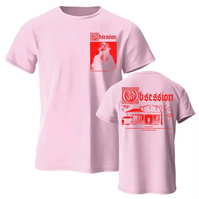 T-shirt « Movie Obsession I Love You » en coton décontracté pour homme/femme