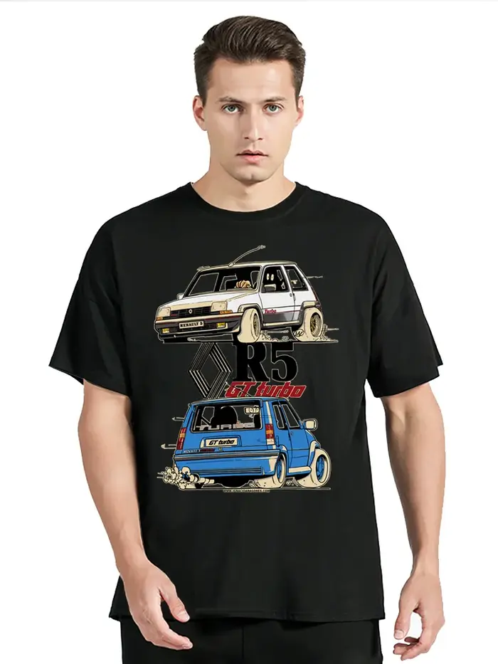 T-shirt en coton à col rond pour homme
