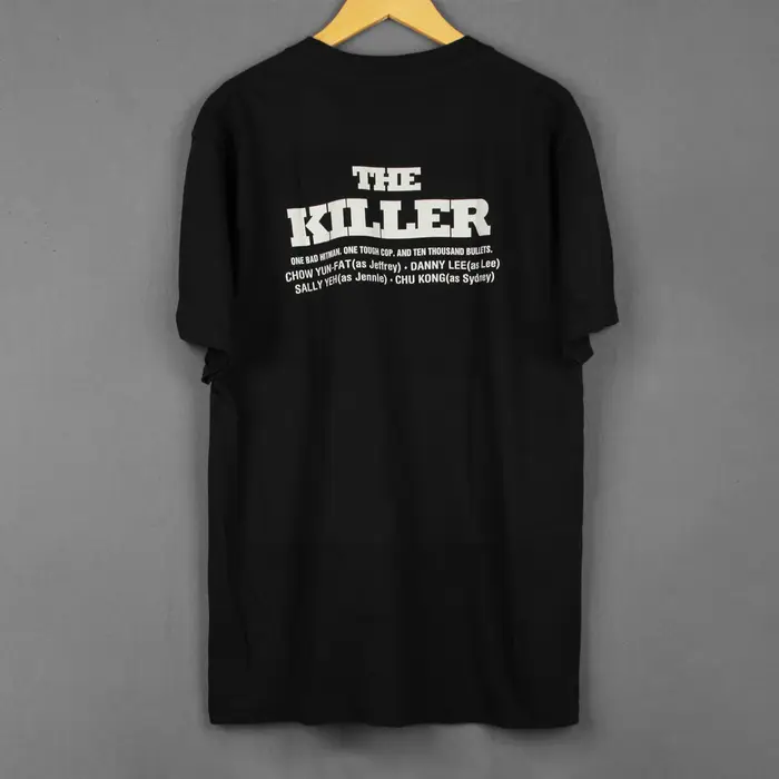 Le tueur T-Shirt sangshed de deux héros John Woo Yun Fat Chow HK film un meilleur demain balle dans la tête chemise pour hommes