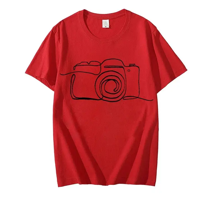 Photographe graphique t dessus de chemise vêtements appareil photo amant t-shirt Homme photographie