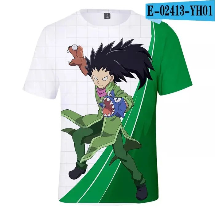 T-shirt imprimé 3D Occupblade Burst pour hommes et femmes, manches courtes, t-shirt à col rond, mode