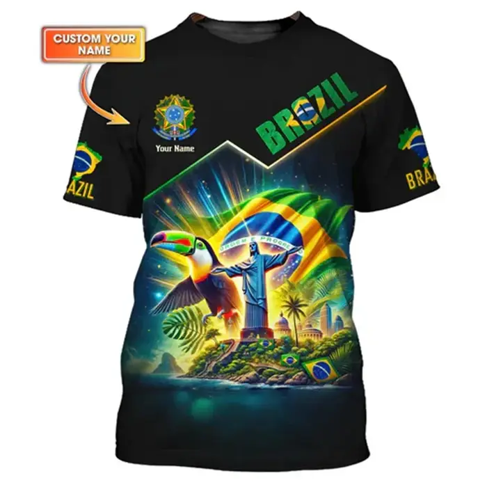 T-shirt imprimé en 3D pour hommes et femmes