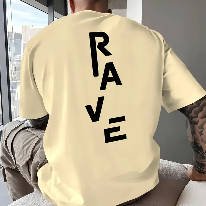 T-shirt minimaliste RAVE pour hommes