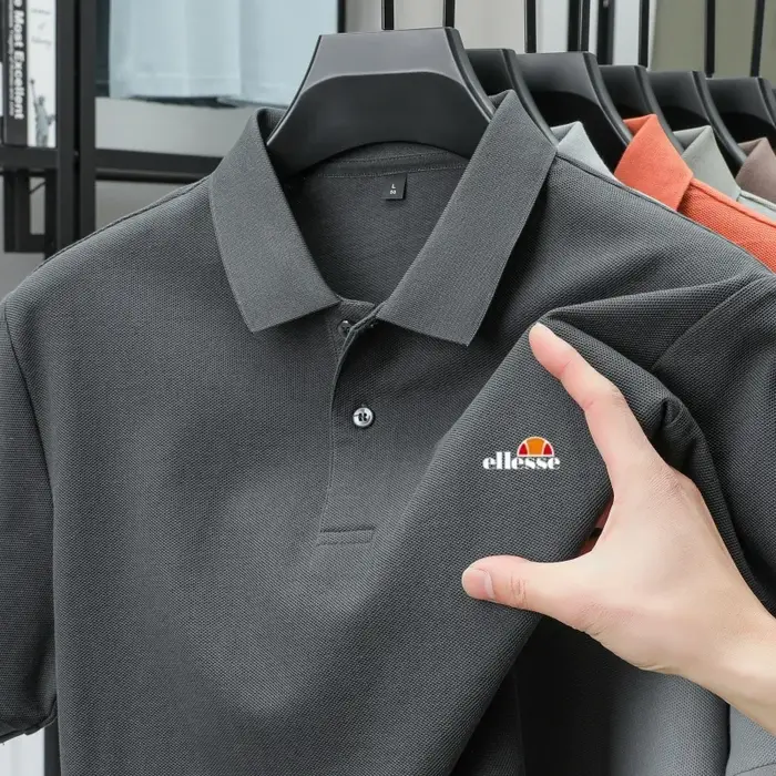 Polo Homme Haut de Gamme Nouvelle Collection Été – Marque Tendance avec Lettres Brodé – Confortable