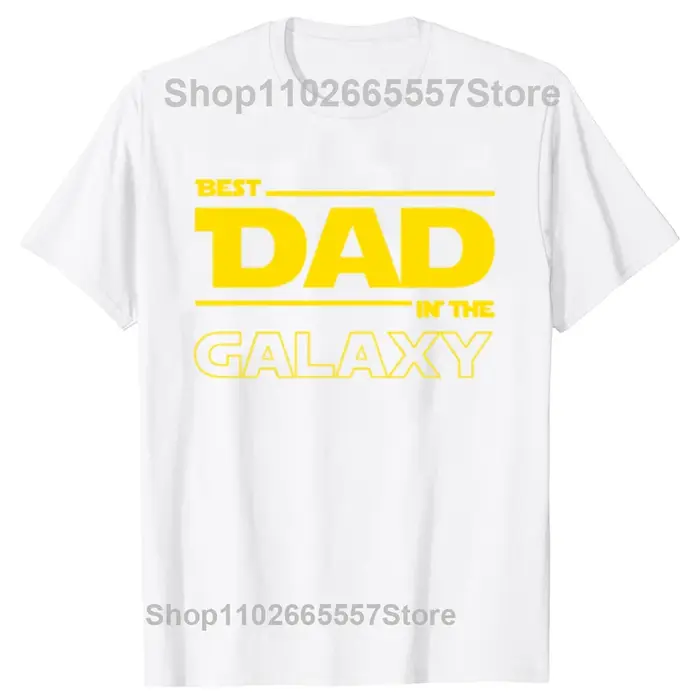 Meilleur papa dans la galaxie T-Shirt drôle fête des pères présent cadeaux d'anniversaire pour papa
