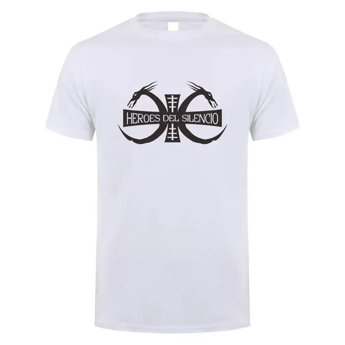 Heroes Del Silencio Rock Band Logo T-Shirts à manches courtes coton décontracté Mans Hip Hop t-shirt