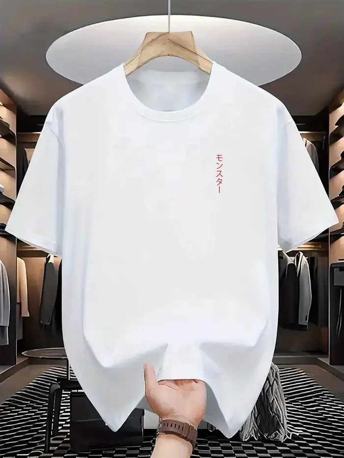 T-shirt à manches courtes pour homme avec col rond | Léger