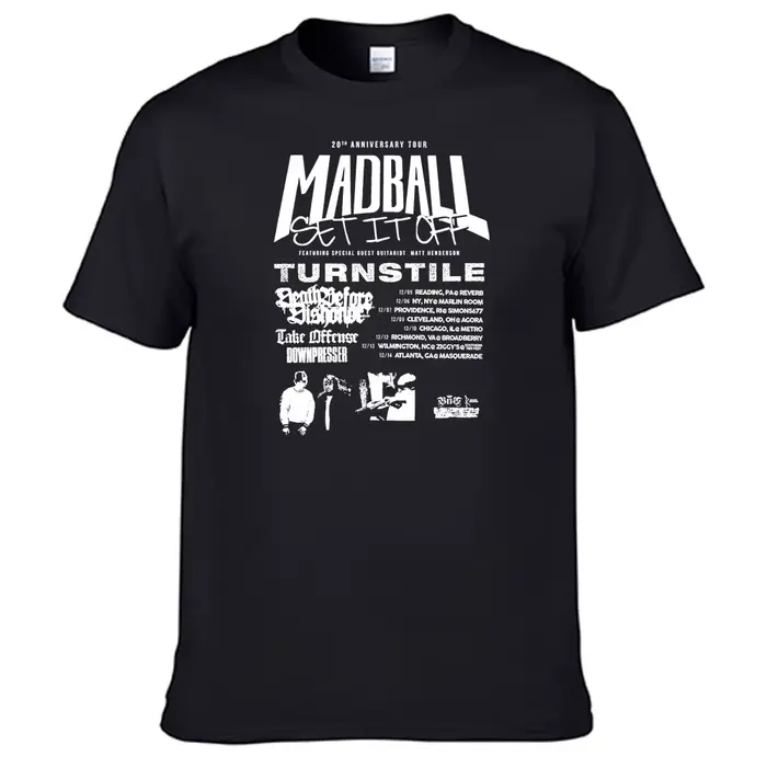 Bande Madball t-shirt 100% coton hommes chemise hauts
