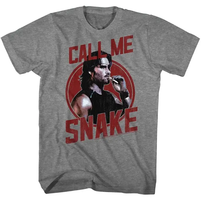 T-shirt Escape From New York pour hommes, style rétro, motif de film d'action, manches courtes, déco