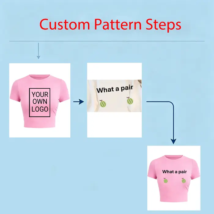 T-shirts personnalisés avec logo et image pour femmes