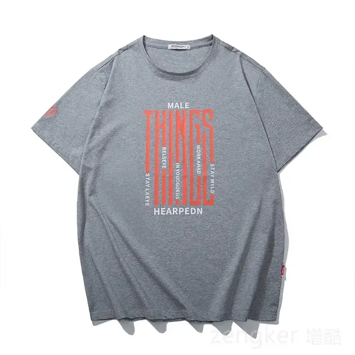 T-shirt graphique ample à manches courtes pour hommes