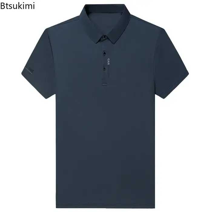Polo gaufré d'été pour hommes