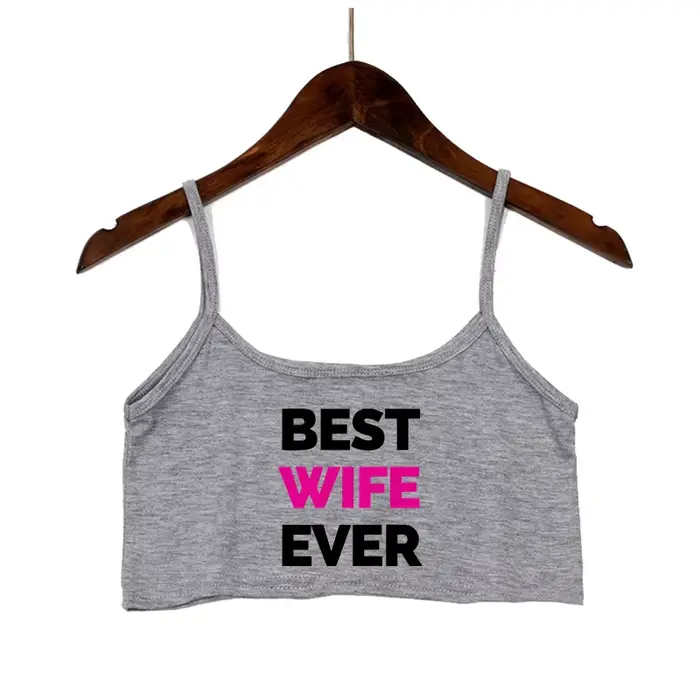 Meilleure femme jamais lettres imprimer nouveau haut court Sexy été femmes